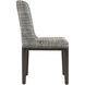 Elisa Grey Oak / Naya Check Black Dining Chair